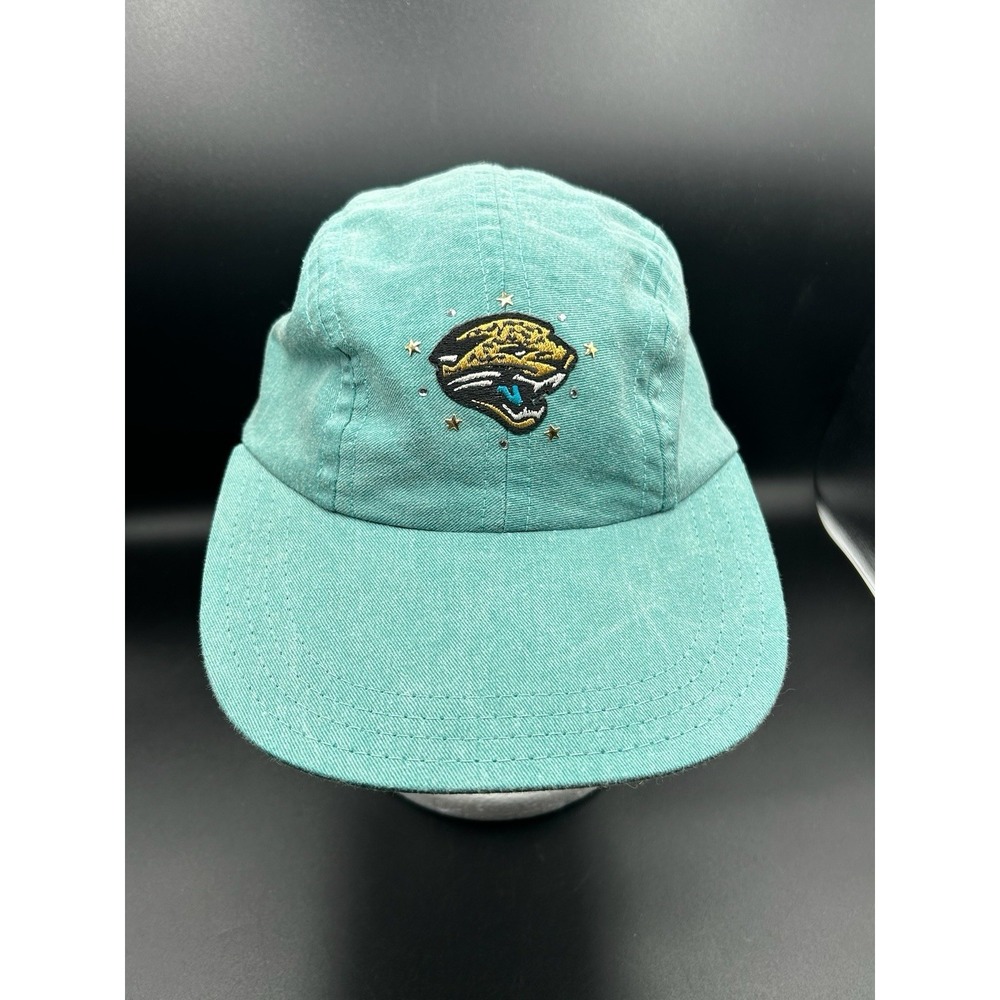 VTG Jacksonville Jaguars Strapback Hat Starburst Motif NFL 90s Streetwear